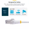 StarTech.com 50cm zils CAT8 Ethernet kabelis, bezāķa RJ45, 25G/40G, 2000MHz, 100W PoE++, S/FTP, 26AWG tīrs varš, LSZH, ekranēts tīkla savienojuma vads ar sprieguma atslogotājiem, individuāli testēts