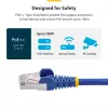 StarTech.com 1m Zils CAT8 Ethernet Kabelis, Snagless RJ45, 25G/40G, 2000MHz, 100W PoE++, S/FTP, 26AWG Tīrs Vara Stieple, LSZH, Ekranēts Tīkla Savienojuma Vads ar Stresa Samazinātājiem, Individuāli Testēts