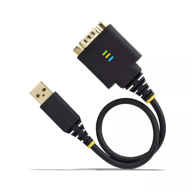 StarTech.com USB uz seriālo adaptera kabelis, 30 cm, USB-A uz DB9 RS232, FTDI, ESD aizsardzība