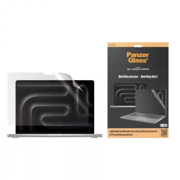 Aizsargstikls PanzerGlass DualPrivacy MacBook Pro 16 collu M1 M2 M3 M4 Caurspīdīgs