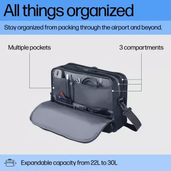 Somas HP Travel Plus 22L 16 collu portfelis vienkrāsains