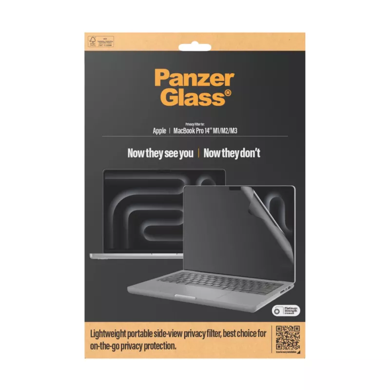 Aizsargstikls PanzerGlass DualPrivacy MacBook Pro 14 collas M1 M2 M3 M4
