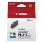 Canon PFI-5100 C oriģinālā ciāna tintes kasetne, 1 gab.