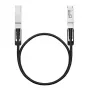 TP-Link Omada SM9220-1M pasīvais Twinax kabelis, QSFP28, 1 m, melns