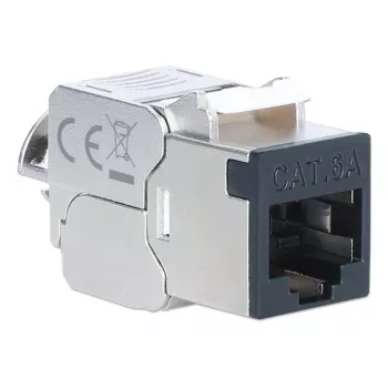 Intellinet 791298 Cat6a 10G ekranēts keystone modulis, melns