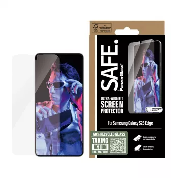 Aizsargstikls PanzerGlass SAFE. Samsung S25 Edge Ultra-Wide Fit
