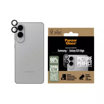 Kameras lēcu aizsargs PanzerGlass Samsung Galaxy S25 Edge, triecienizturīgs