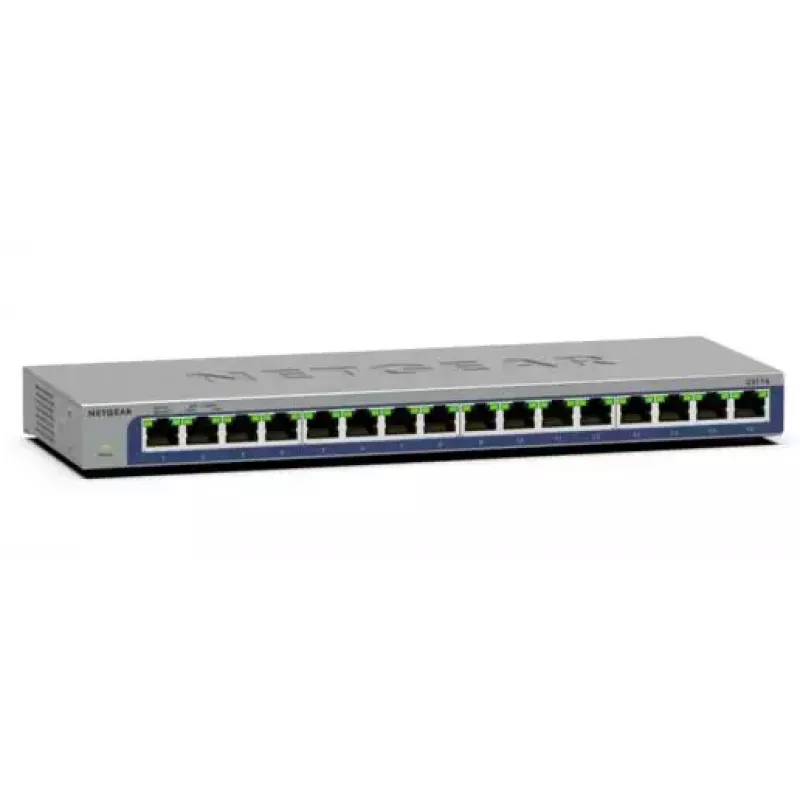 NETGEAR GS116 16 portu Gigabit Ethernet neuzraudzīts tīkla slēdzis