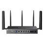 TP-Link Omada DR3650V-4G bezvadu maršrutētājs Gigabit Ethernet Divjoslu (2.4 GHz / 5 GHz) Melns