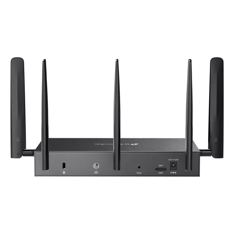 TP-Link Omada DR3650V-4G bezvadu maršrutētājs Gigabit Ethernet Divjoslu (2.4 GHz / 5 GHz) Melns