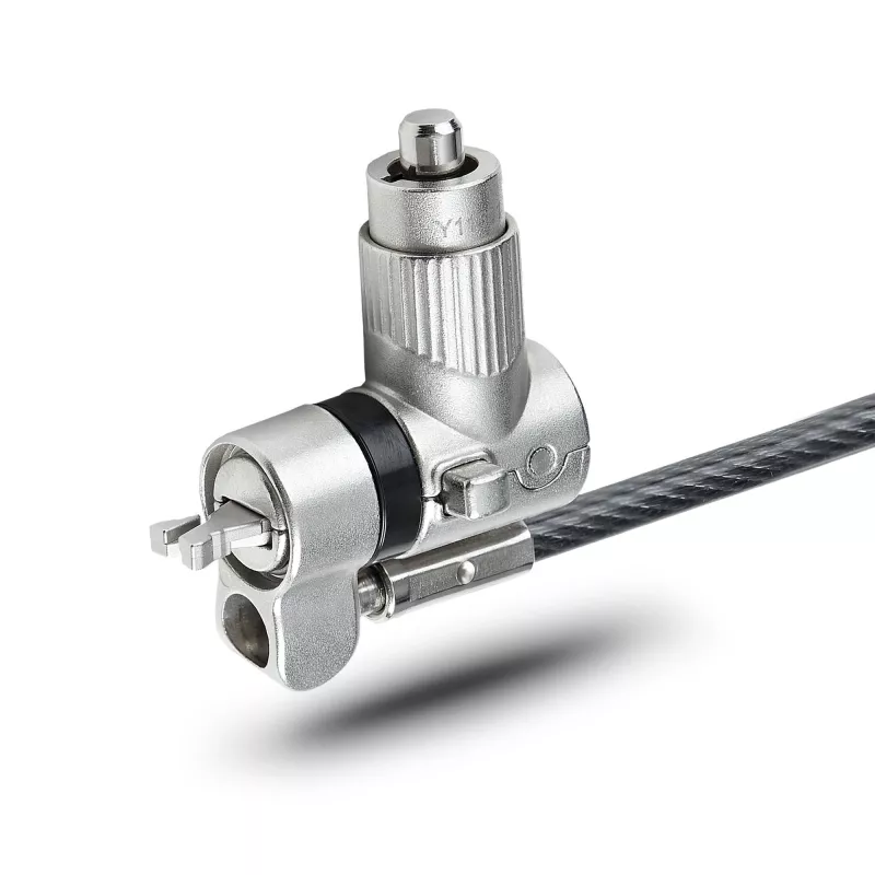 StarTech.com Universāla klēpjdatora bloķēšanas trosīte 2m, saderīga ar Noble Wedge/Nano/K-Slot, atslēgas bloķēšana, pretzagšanas oglekļa tērauda trosīte