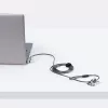 StarTech.com Universāla klēpjdatora bloķēšanas trosīte 2m, saderīga ar Noble Wedge/Nano/K-Slot, atslēgas bloķēšana, pretzagšanas oglekļa tērauda trosīte