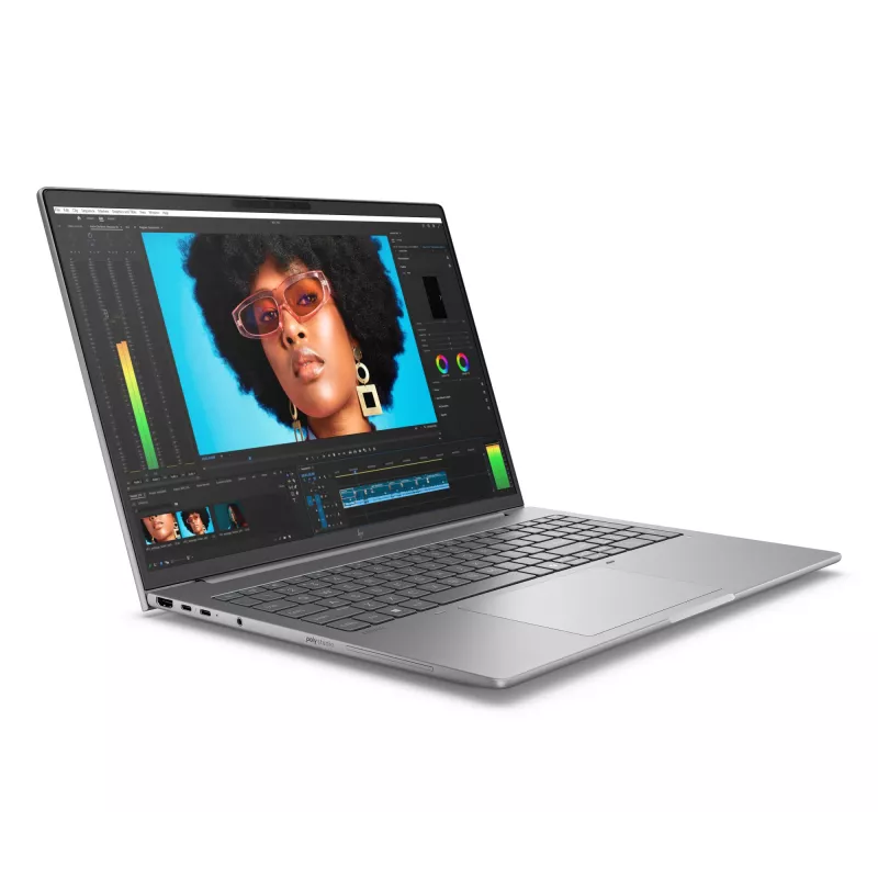HP ZBook 8 G1i 16 A3ZU1ET mobilā darbstacija, Intel Core Ultra 7 265H vPro, 16 collu WQUXGA (3840x2400) IPS 500 nits, 64 GB RAM, 2 TB SSD, NVIDIA RTX 500 Ada, Wi-Fi 7, Windows 11 Pro, pelēka