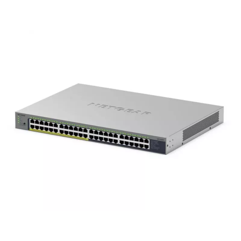 NETGEAR GS748PP Neuzraudzīts Gigabit Ethernet (10/100/1000) ar PoE, pelēks
