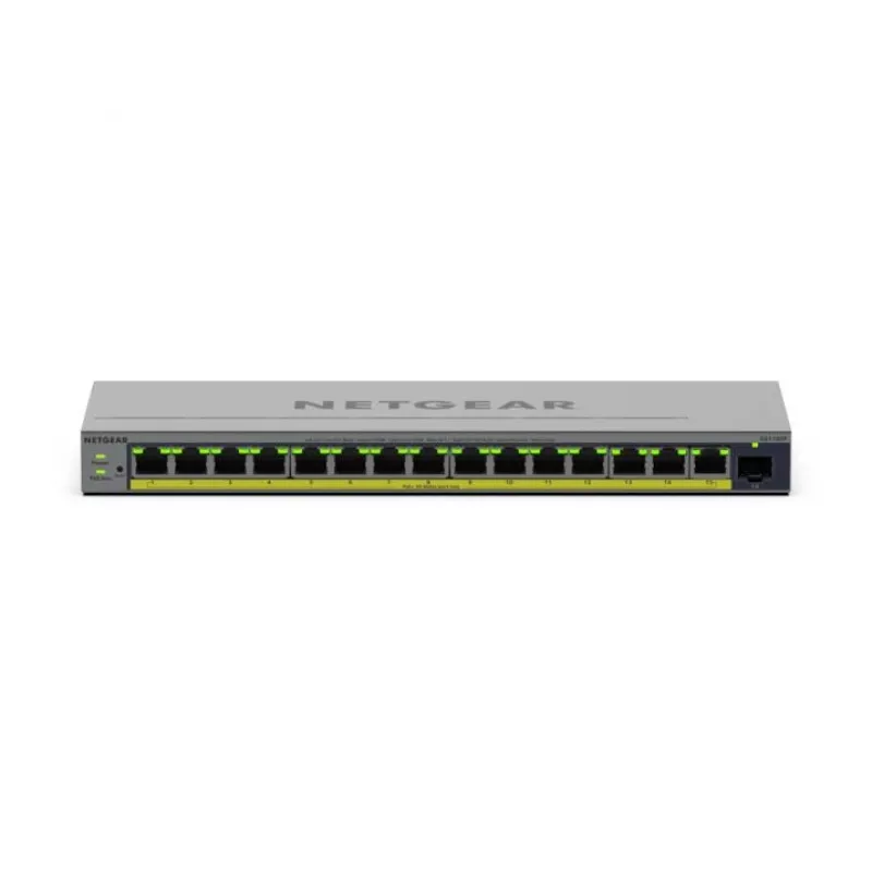 NETGEAR GS116EP pārvaldāms Gigabit Ethernet slēdzis ar PoE un SFP