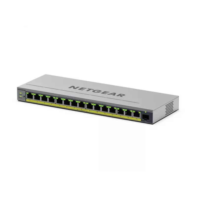 NETGEAR GS116EP pārvaldāms Gigabit Ethernet slēdzis ar PoE un SFP
