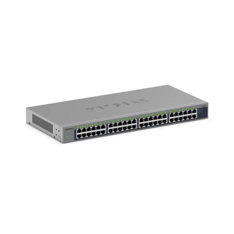 NETGEAR GS748 48 portu Gigabit Ethernet neuzraudzīts slēdzis (10/100/1000) pelēks