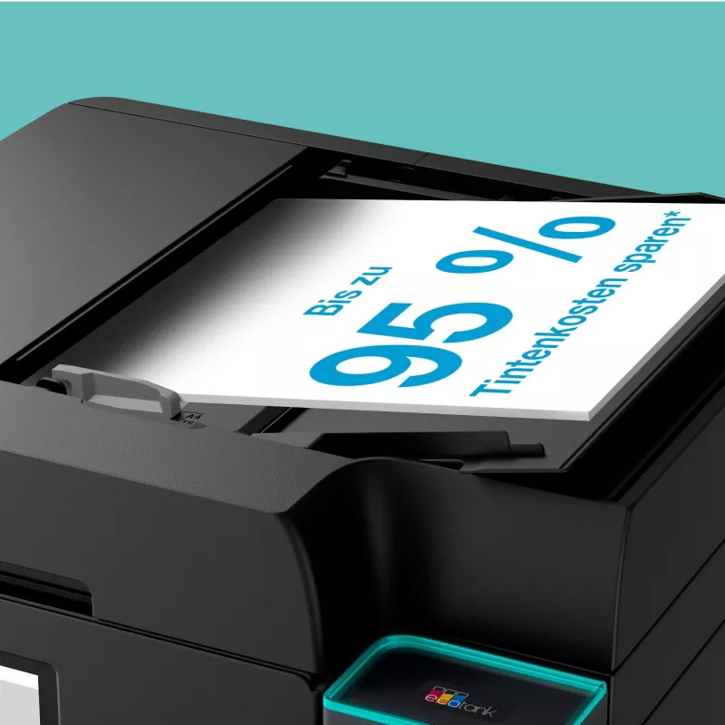 Daudzfunkciju tintes printeris Epson EcoTank ET-4950 — Krāsu, A4, 4800x1200 dpi, 35 lpp/min, Wi‑Fi, Ethernet, Duplekss, Melns