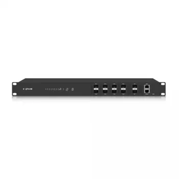 OLT Ubiquiti UF-OLT 1U pārvaldīta šķiedras OLT, 8 SFP sloti, 2 SFP+ 10G, 512MB DDR3, 880MHz CPU, statīvs 1U, melns