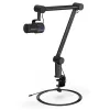 ENDORFY Solum Studio datora mikrofons — USB vadu, 24-bit/96 kHz, 20–20000 Hz, regulējams galda stiprinājums, skārienvadība, austiņu izeja, melns