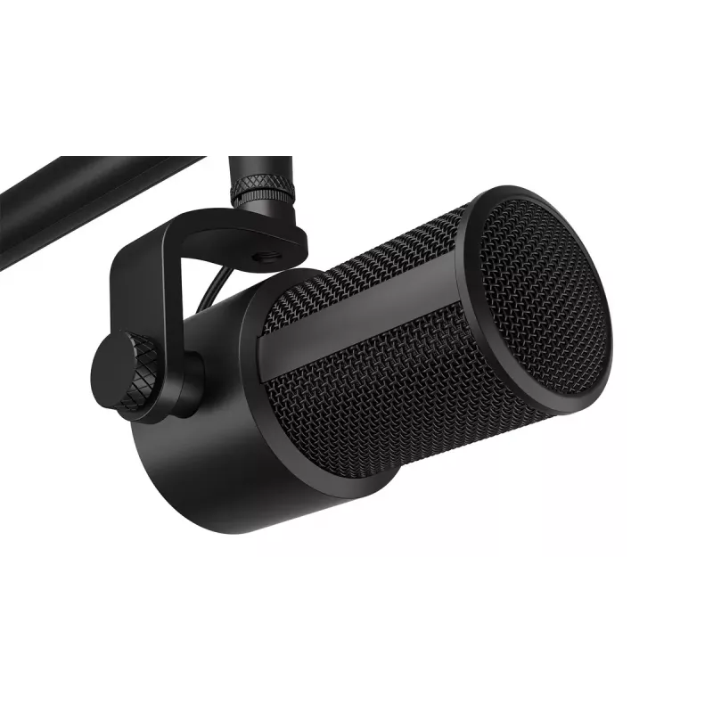 ENDORFY Solum Studio datora mikrofons — USB vadu, 24-bit/96 kHz, 20–20000 Hz, regulējams galda stiprinājums, skārienvadība, austiņu izeja, melns