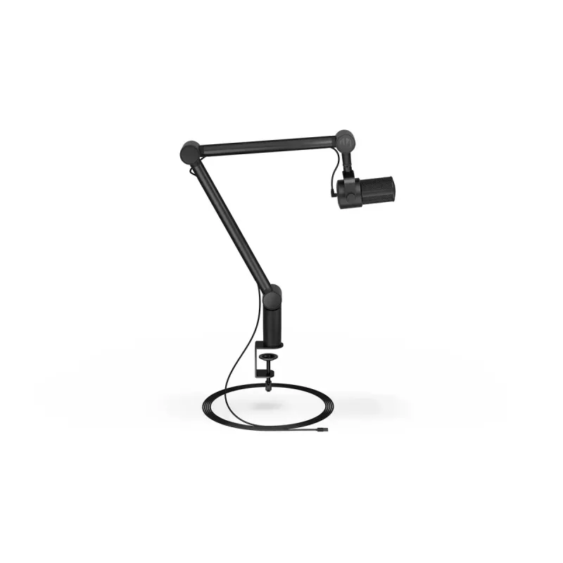 ENDORFY Solum Studio datora mikrofons — USB vadu, 24-bit/96 kHz, 20–20000 Hz, regulējams galda stiprinājums, skārienvadība, austiņu izeja, melns