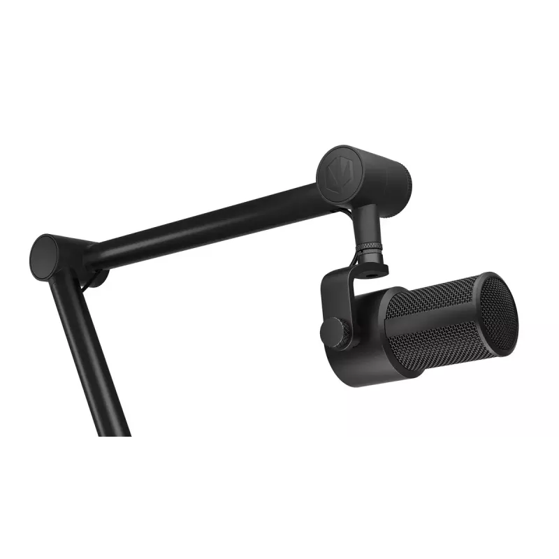 ENDORFY Solum Studio datora mikrofons — USB vadu, 24-bit/96 kHz, 20–20000 Hz, regulējams galda stiprinājums, skārienvadība, austiņu izeja, melns