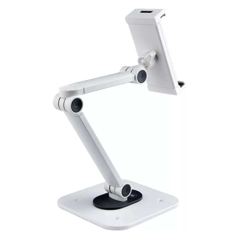 StarTech.com Universāls regulējams galda planšetdatora statīvs, sienas montāžai, ietilpība 1 kg, ergonomisks šarnīrveida planšetdatora turētājs ar pagriešanu/šūpošanu/rotāciju