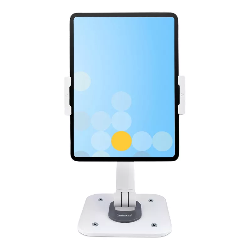 StarTech.com Universāls regulējams galda planšetdatora statīvs, sienas montāžai, ietilpība 1 kg, ergonomisks šarnīrveida planšetdatora turētājs ar pagriešanu/šūpošanu/rotāciju