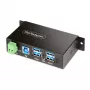 StarTech.com 5G4AINDRM-USB-A-HUB pārvaldāmais USB centrmezgls 4 porti USB 3.2 Gen 1 5 Gbit/s metāla korpuss