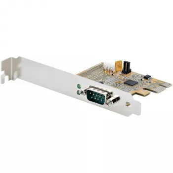 StarTech.com PCI Express seriālā karte, PCIe uz RS232 (DB9) seriālā interfeisa karte, datora seriālā karte ar 16C1050 UART, standarta vai zema profila kronšteini, COM saglabāšana, Windows un Linux
