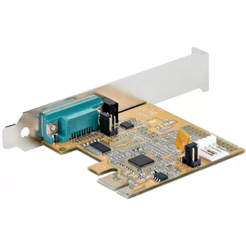 StarTech.com PCI Express seriālā karte, PCIe uz RS232 (DB9) seriālā interfeisa karte, datora seriālā karte ar 16C1050 UART, standarta vai zema profila kronšteini, COM saglabāšana, Windows un Linux