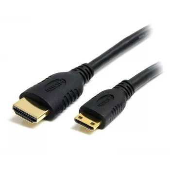 StarTech.com 2m Mini HDMI uz HDMI kabelis ar Ethernet - 4K 30Hz Ātrgaitas Mini HDMI uz HDMI adaptera kabelis - Mini HDMI Type-C ierīcei uz HDMI monitoru/displeju - Izturīgs video pārveidotāja vads
