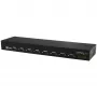 StarTech.com 8-portu USB-serālais adaptera centrmezgls, USB 2.0, seriālais, melns, alumīnijs, 36 W, 100 - 240 V
