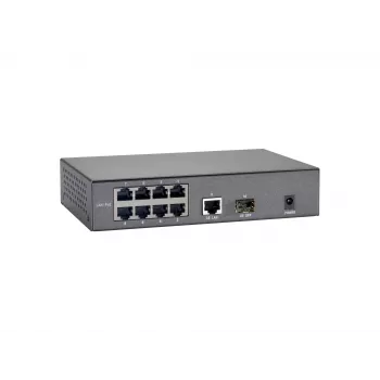 LevelOne 10-Portu Fast Ethernet PoE Slēdzis, 1 x Gigabit RJ45, 1 x Gigabit SFP, 8 PoE izejas, 120W