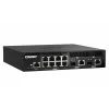 QNAP QSW-M2108R-2C pārvaldāms L2 tīkla slēdzis, 8 x 2,5GbE + 2 x 10GbE SFP+/RJ-45 kombinētie porti, pusplatuma, piemērots statnei
