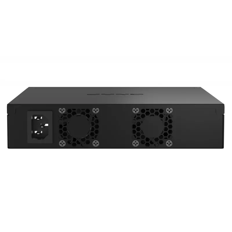 QNAP QSW-M2108R-2C pārvaldāms L2 tīkla slēdzis, 8 x 2,5GbE + 2 x 10GbE SFP+/RJ-45 kombinētie porti, pusplatuma, piemērots statnei