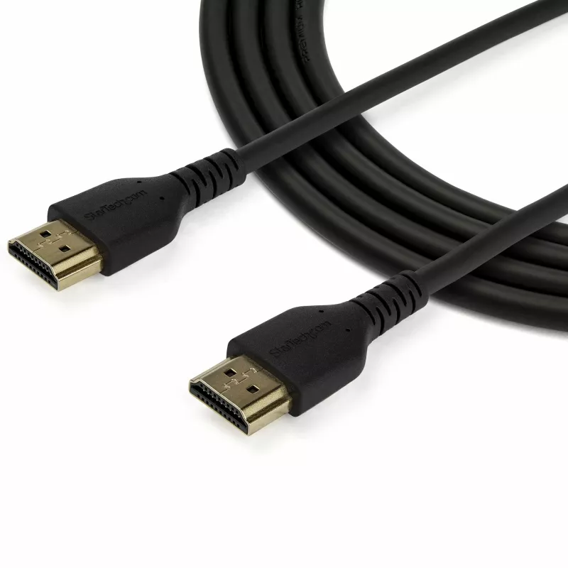 StarTech.com 1,5 m plāns HDMI 2.0 kabelis ar Ethernet, elastīgs Premium sertificēts, 4K 60Hz HDR10, aramīda šķiedra, TPE apvalks