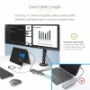 StarTech.com USB-C trīs monitoru daudzportu adapteris, divi 4K 60Hz + 4K 30Hz HDMI un DisplayPort, 4 portu USB centrmezgls, 100W PD caurlaide, GbE, SD/MicroSD karšu lasītāji