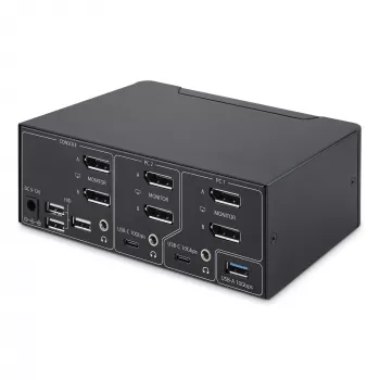 StarTech.com P2CDD143-KVM-SWITCH KVM slēdzis, melns