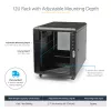 StarTech.com 4-Post 12U Server Rack Cabinet, Lockable 19 inch Data Rack Cabinet for Computer / AV / IT Equipment, Office / Home Network Rack with Casters & Adjustable Mounting Rails