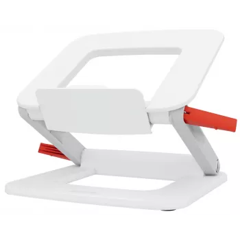 Piezīmjdatora statīvs LEITZ Leitz Ergo Multi regulējams salokāms 33–38,1 cm balts, 2,5 kg ietilpība