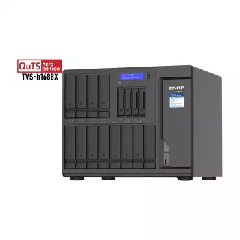 QNAP TVS-h1688X NAS Tornis Intel® Xeon® W-1250 32 GB DDR4 0 TB QuTS hero Melns