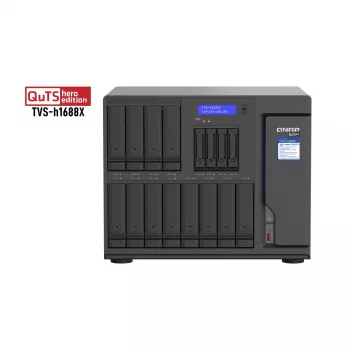 QNAP TVS-h1688X NAS Tornis Intel® Xeon® W-1250 32 GB DDR4 0 TB QuTS hero Melns