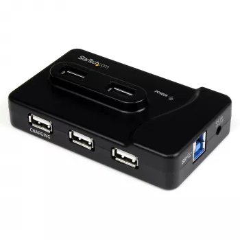StarTech.com 6 Portu USB 3.0 / USB 2.0 Kombinētais Hubs ar 2A Uzlādes Portu – 2x USB 3.0 un 4x USB 2.0