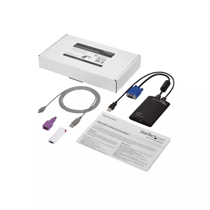 StarTech.com KVM Console uz USB 2.0 portatīvā klēpjdatora crash kart adapteris