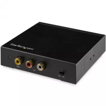 StarTech.com HDMI uz RCA pārveidotājs ar audio, aktīvs video pārveidotājs, melns, REACH, FCC, 1920 x 1080 pikseļi, 640 x 480, 800 x 600, 1920 x 1080, 480p, 576p, 720p, 1080p