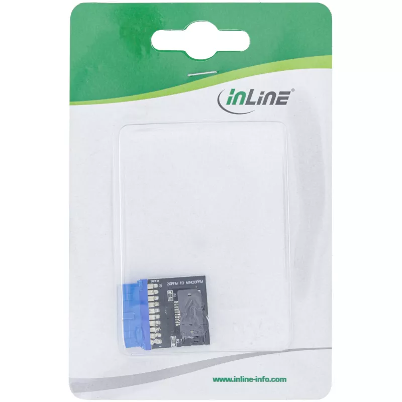 InLine USB 3.0 uz USB 3.1 priekšējā paneļa Key-A adapteris iekšējais (33446B)