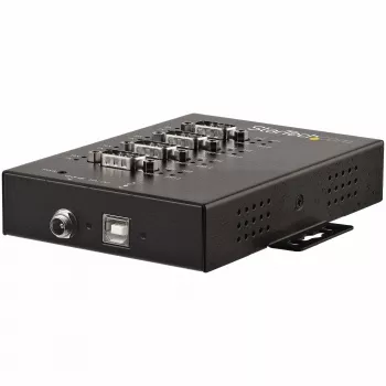 StarTech.com 4 Portu Seriālais Hubs USB uz RS232/RS485/RS422 - Industriālais USB 2.0 uz DB9 Seriālais Pārveidotājs - IP30 - DIN Sliežu Montāža - Metāla Korpusā - 15kV ESD Aizsardzība