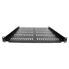 StarTech.com SHELF-1U-20-FIXED-V 1U ventilējams plaukts serveru skapim, 19", uz kronšteiniem, montāža priekšpusē, 25 kg slodze, 20" (50 cm) dziļš, melns